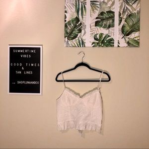 ZARA | Lace Cami Crop Top